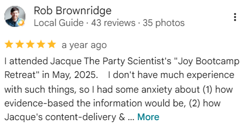 Google review from Rob Brownridge