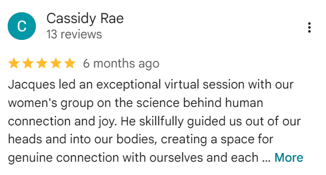 Google review from Cassidy Rae