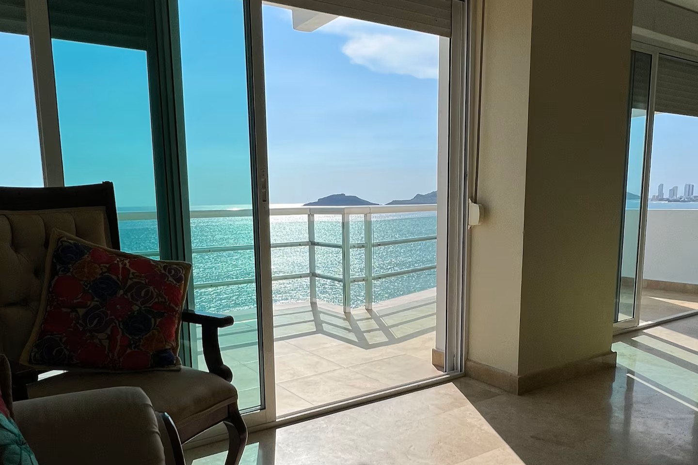 Ocean-view balcony at the Joymaker House