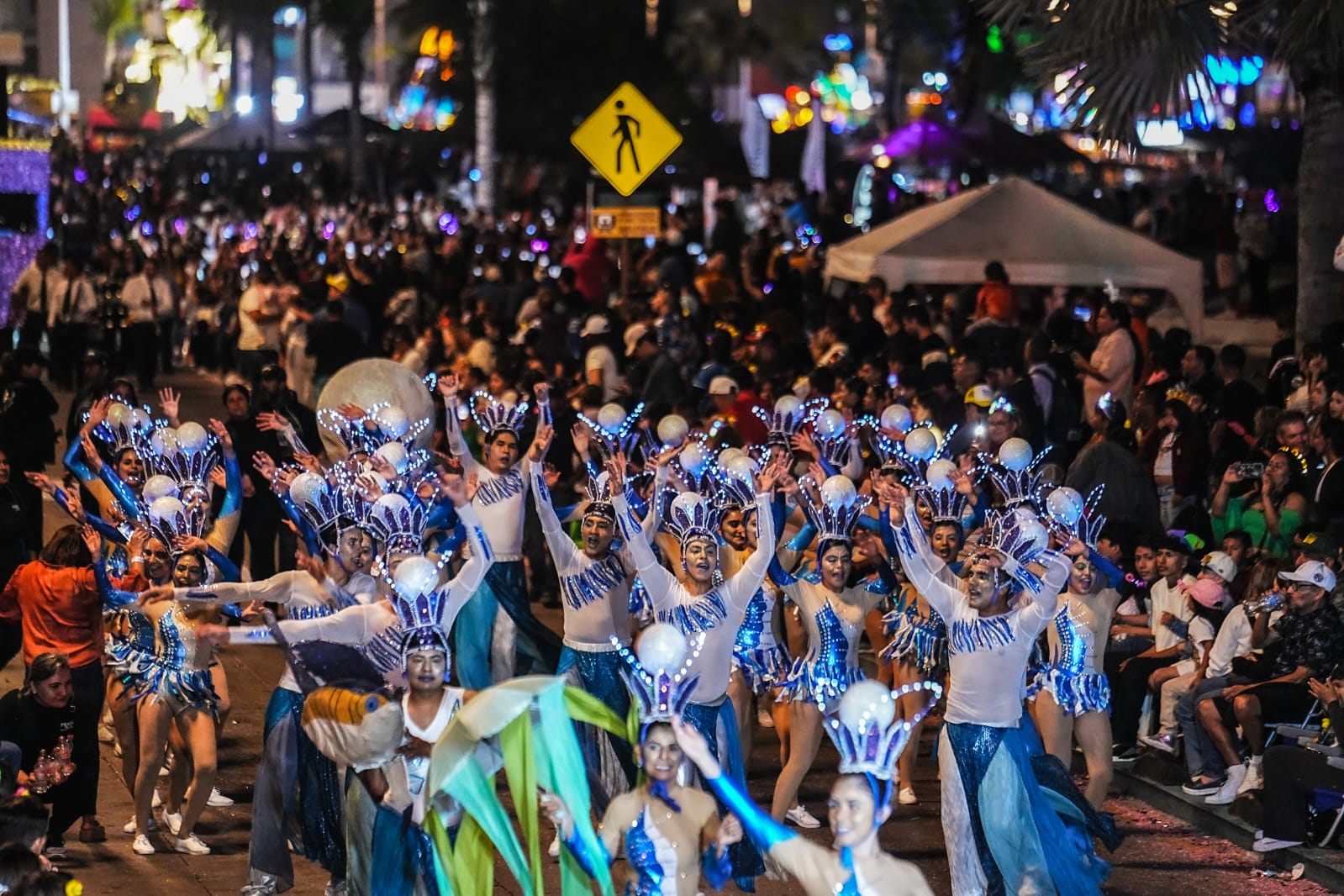 Joymakers participating in Mazatlán Carnaval